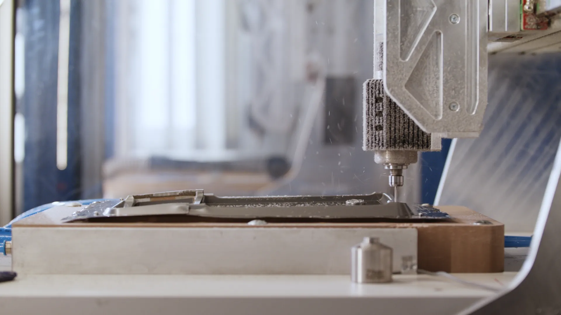 Grauwerk Projekt Siedru Imagefilm, Filmproduktion, CNC-Fräse