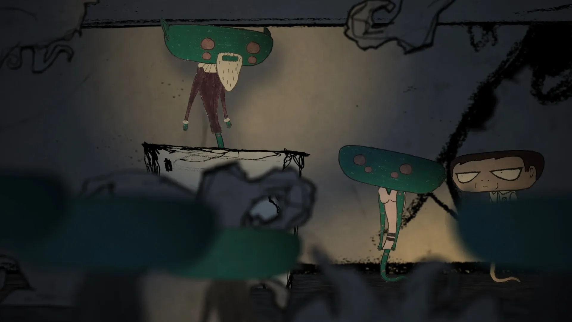 Grauwerk Projekt Wormholes Sounddesign, Felix Weisz, Animationsfilm, Box Humans, Still